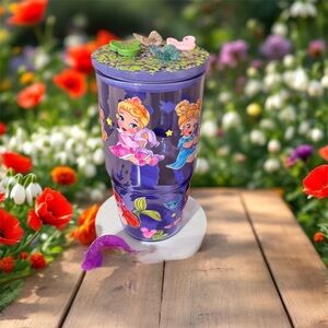 Disney princess glass cup